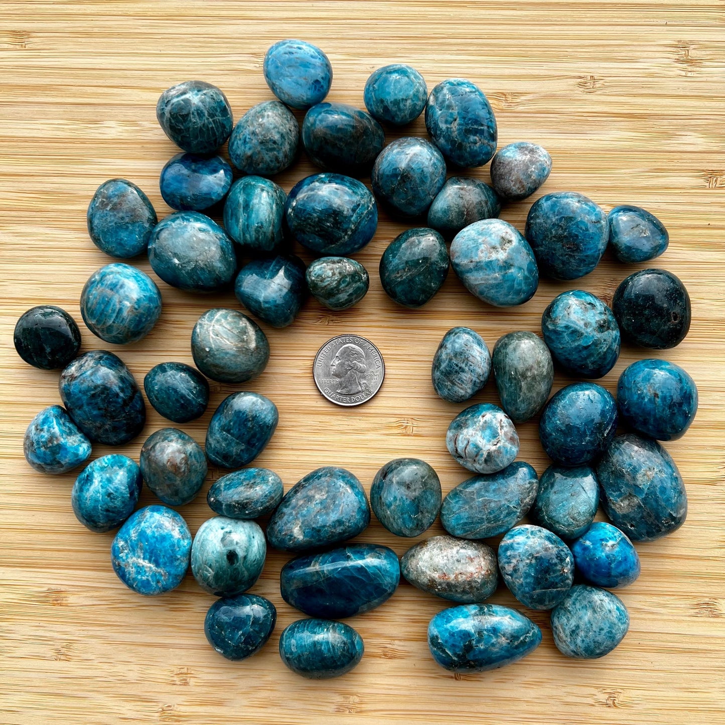 Blue Apatite Tumble