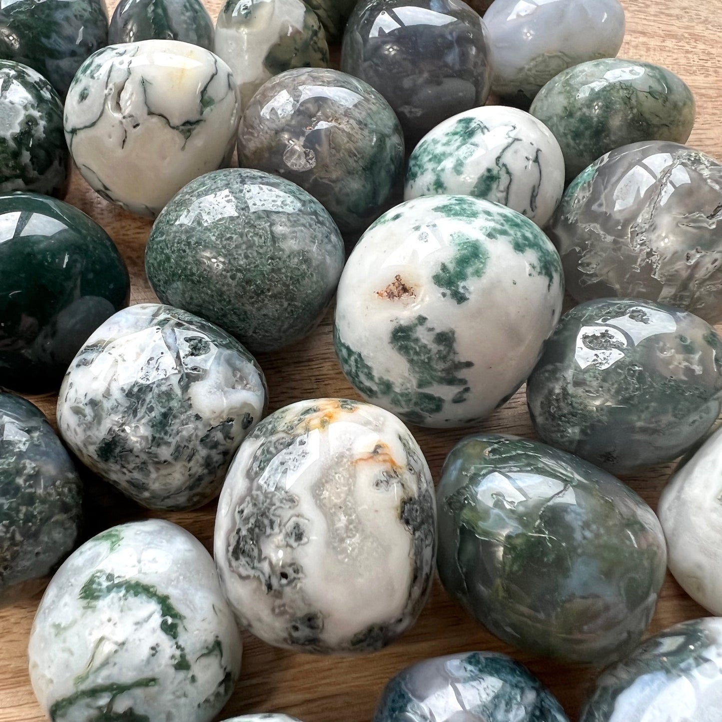 Large Moss Agate Tumble