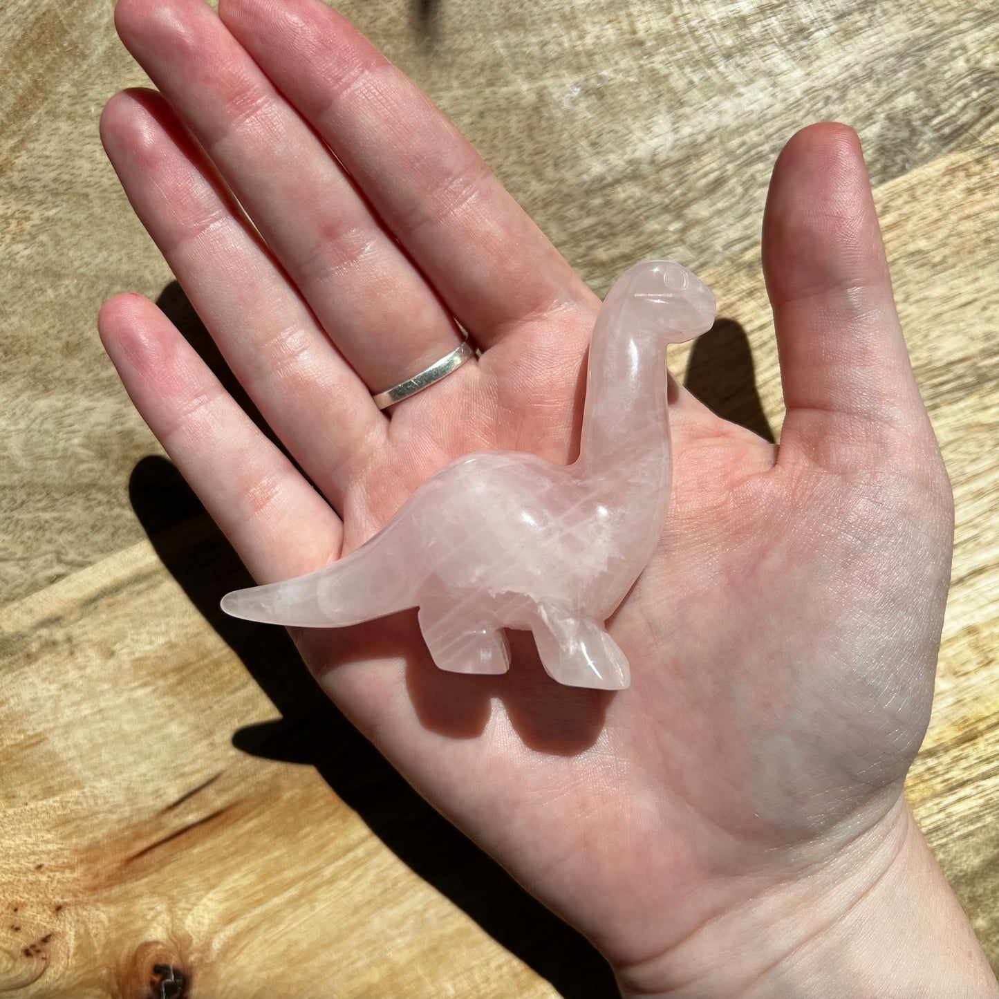 Rose Quartz Dinosaur Crystal