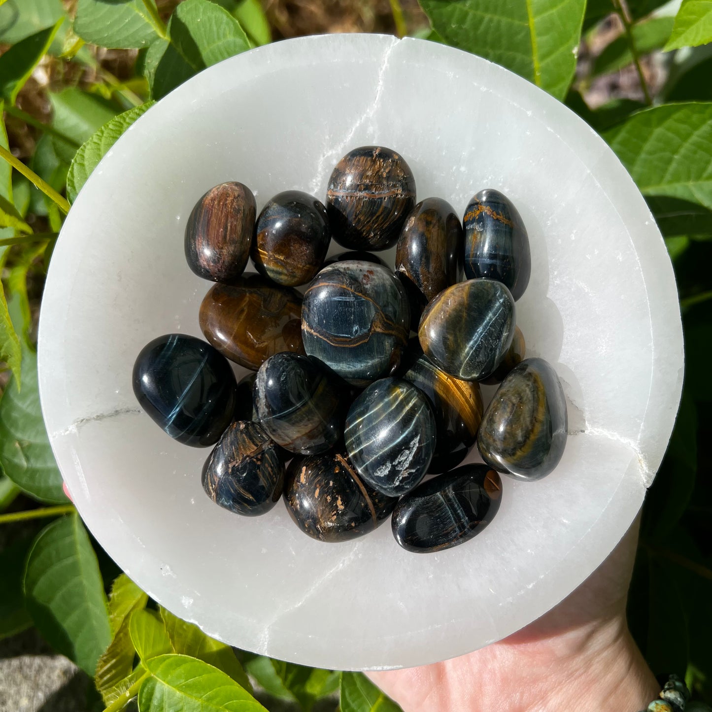 Blue Tigers Eye Tumble