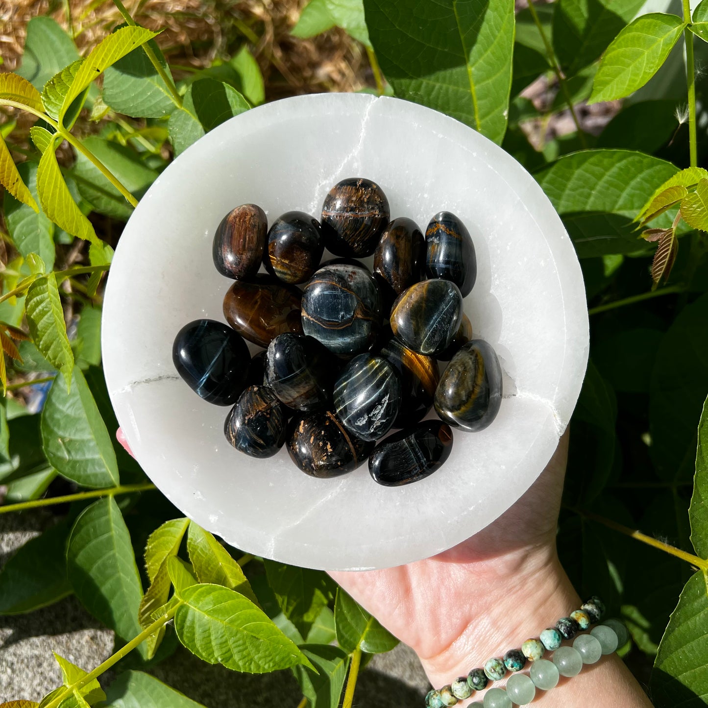 Blue Tigers Eye Tumble