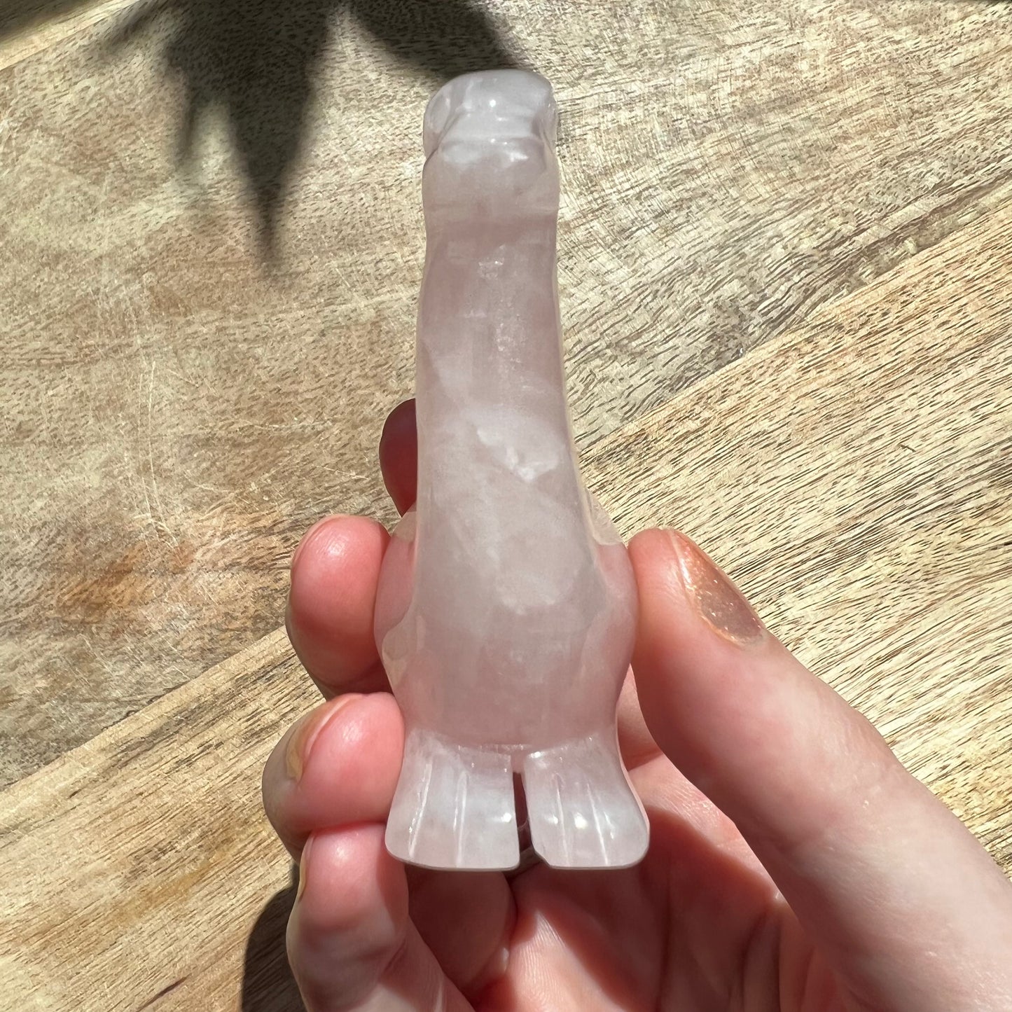 Rose Quartz Dinosaur Crystal