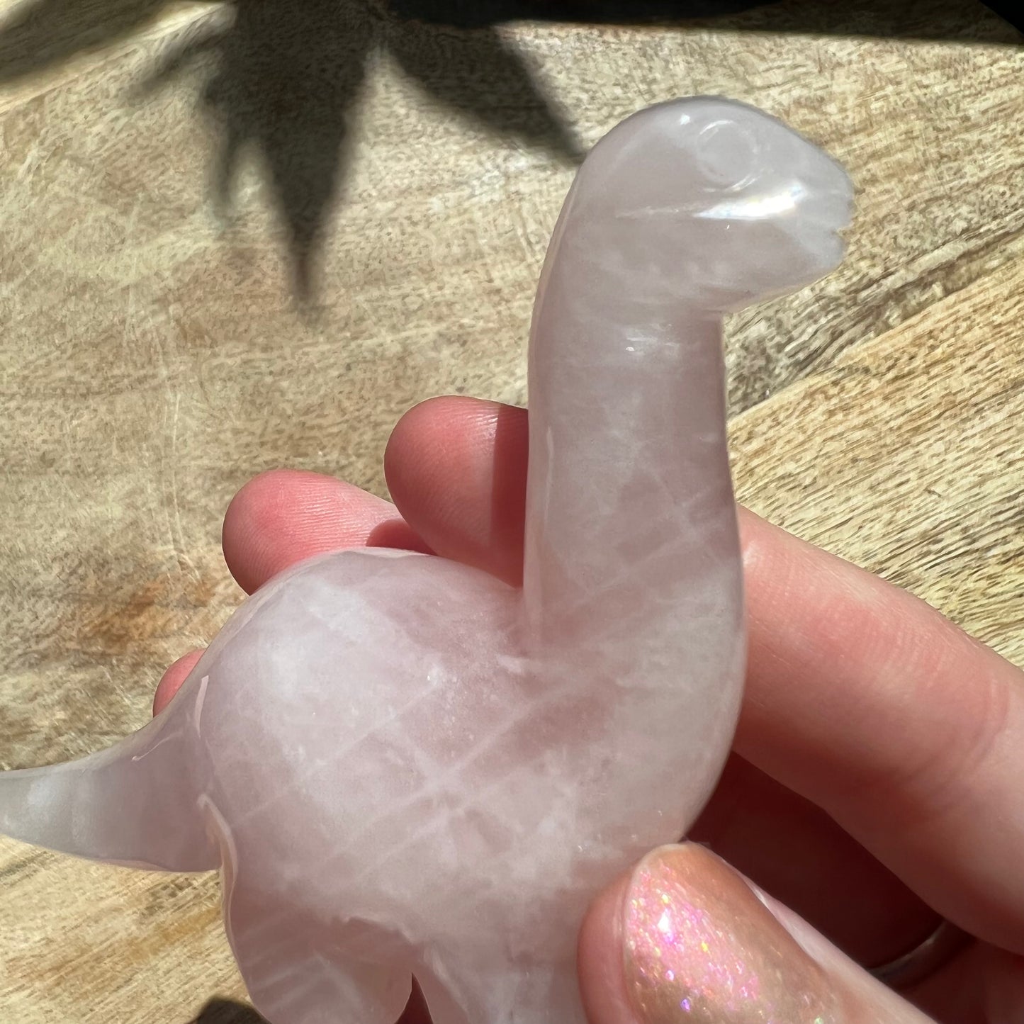 Rose Quartz Dinosaur Crystal