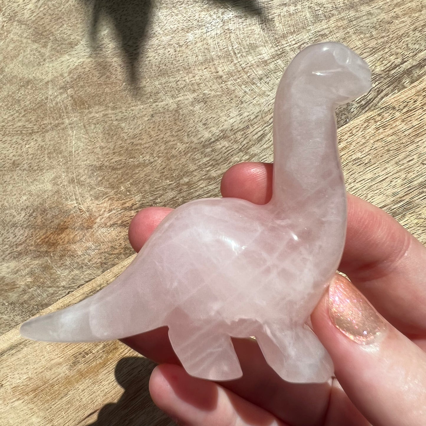 Rose Quartz Dinosaur Crystal