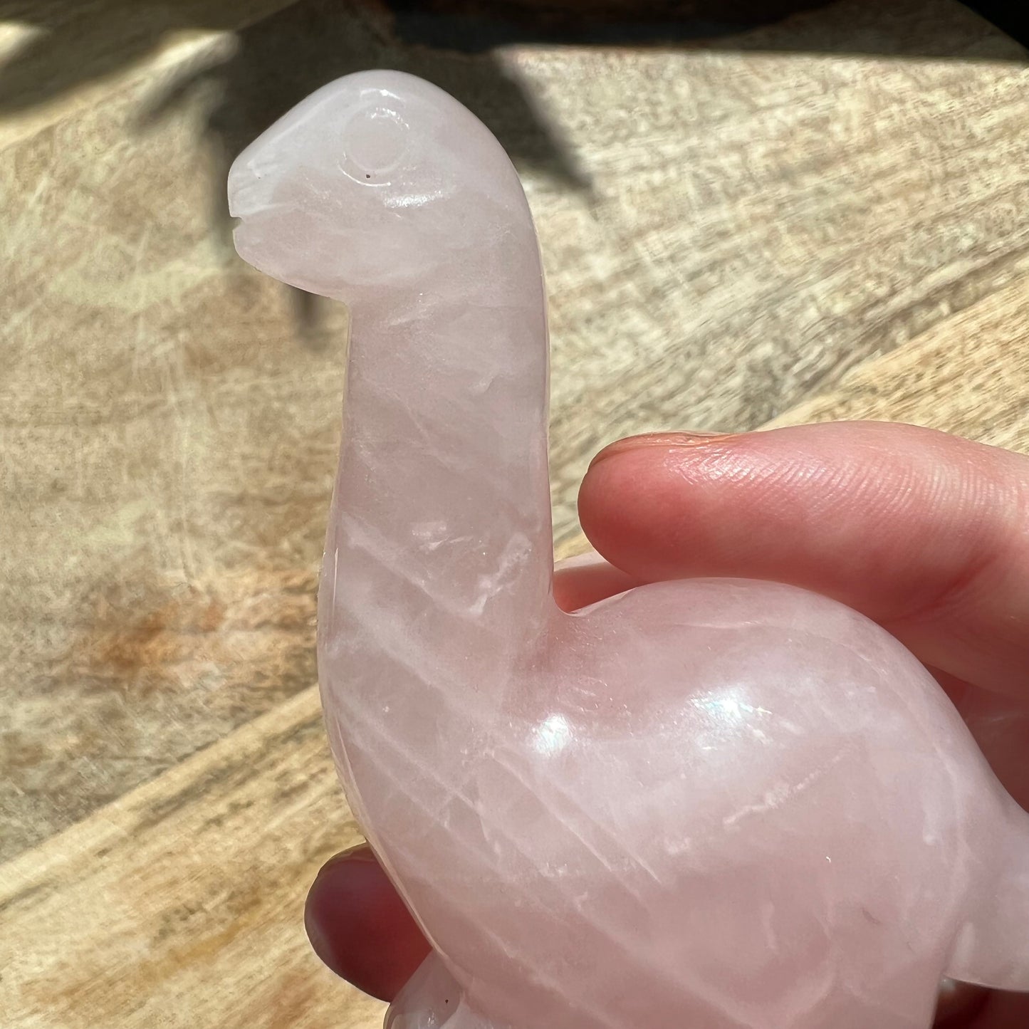 Rose Quartz Dinosaur Crystal