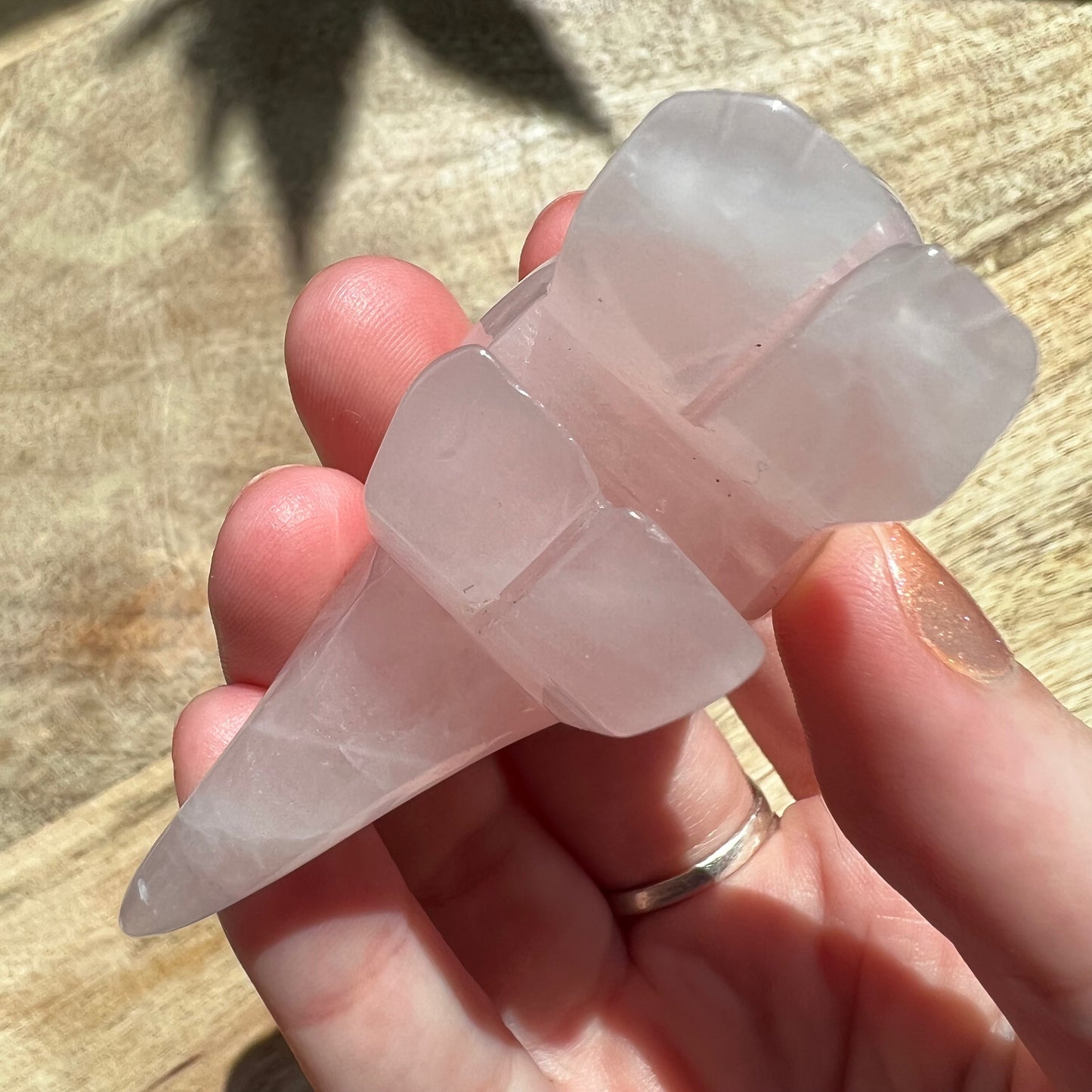 Rose Quartz Dinosaur Crystal