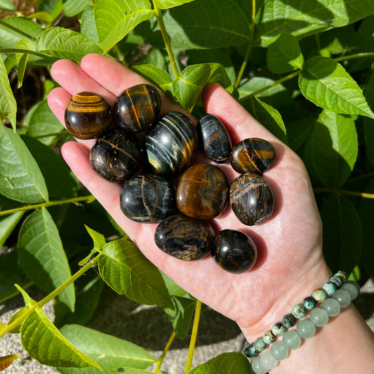 Blue Tigers Eye Tumble