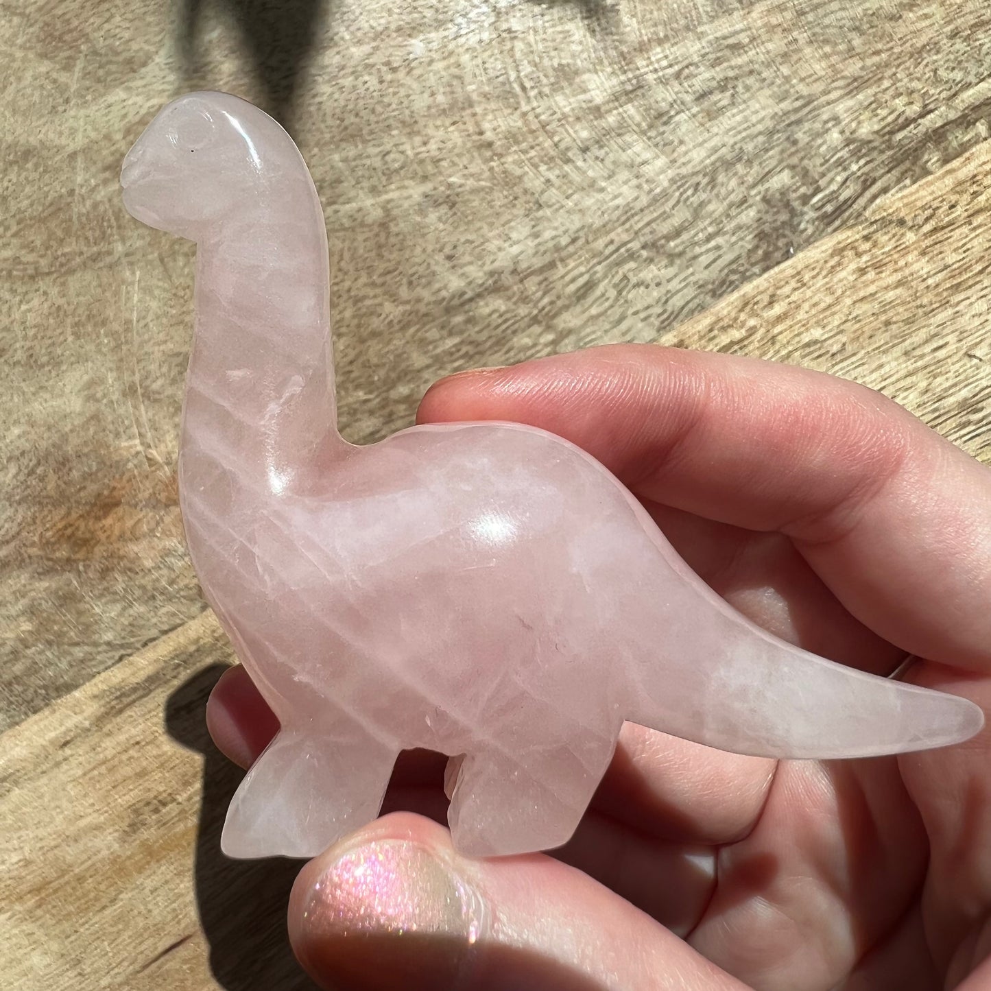Rose Quartz Dinosaur Crystal