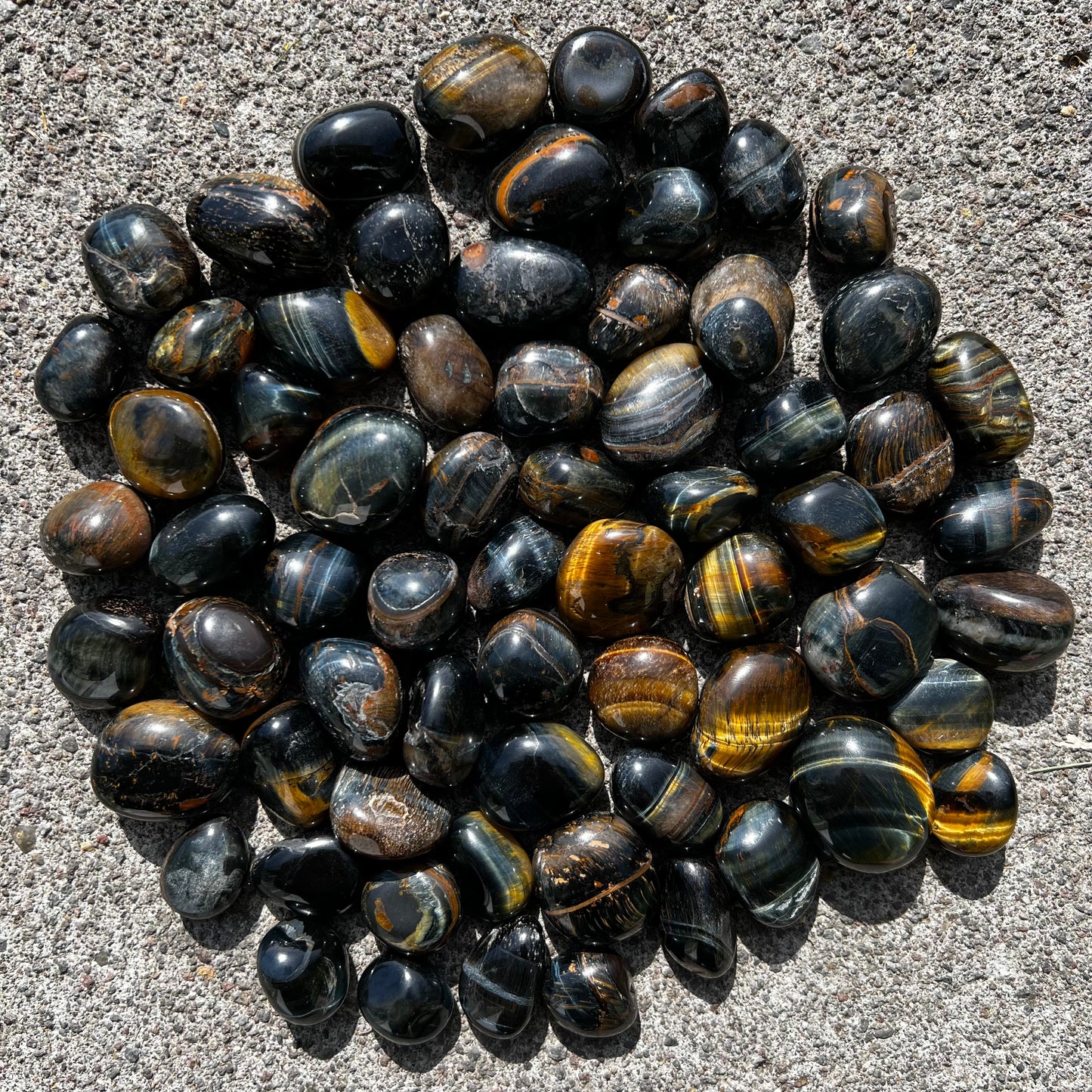 Blue Tigers Eye Tumble