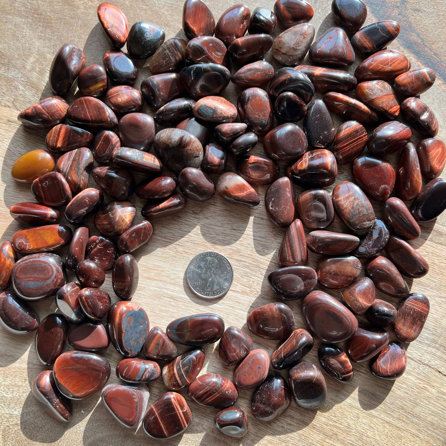 Red Tigers Eye Tumble