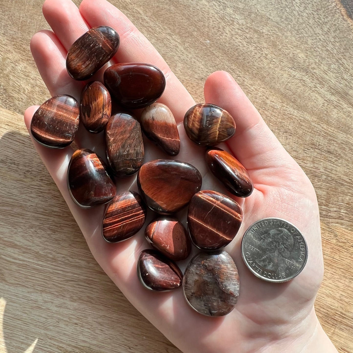 Red Tigers Eye Tumble