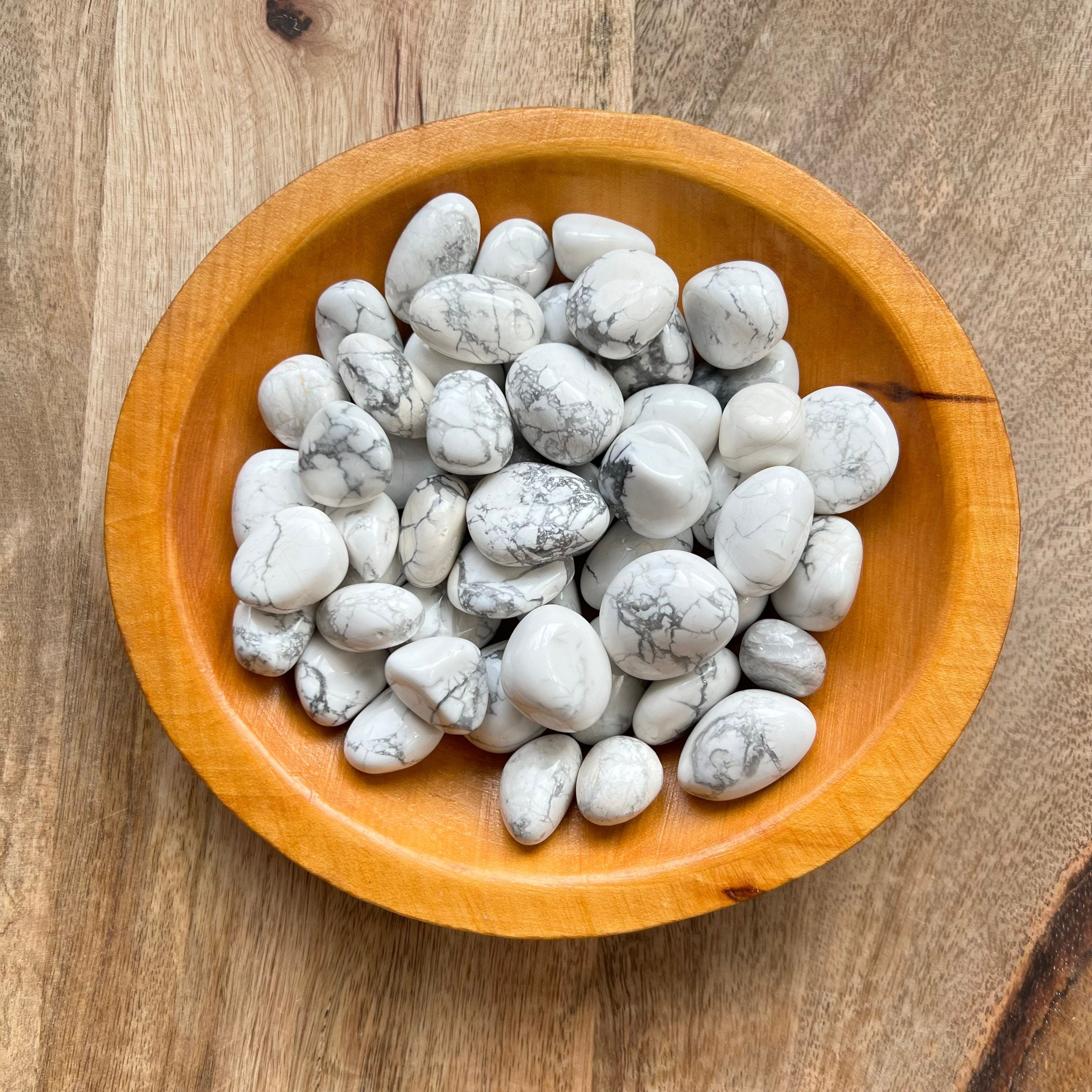 Howlite Tumble – Navanya's Crystals