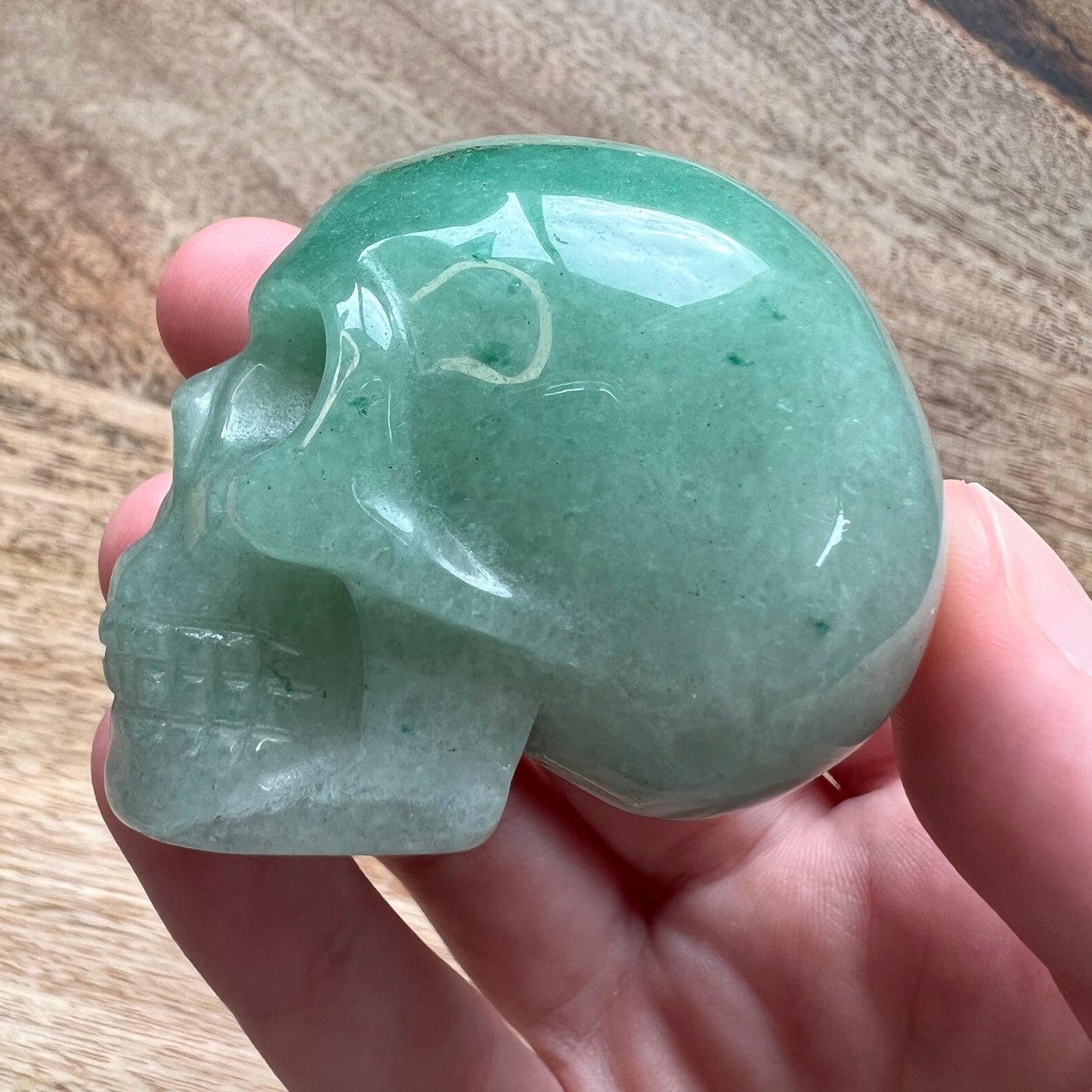 Green Aventurine Crystal Skull