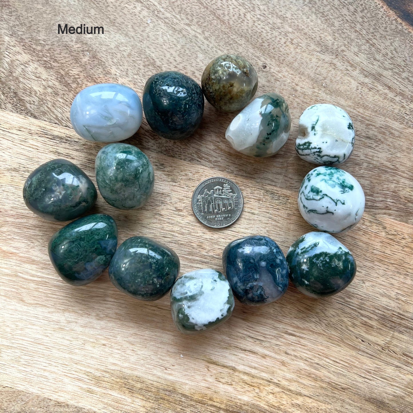Large Moss Agate Tumble