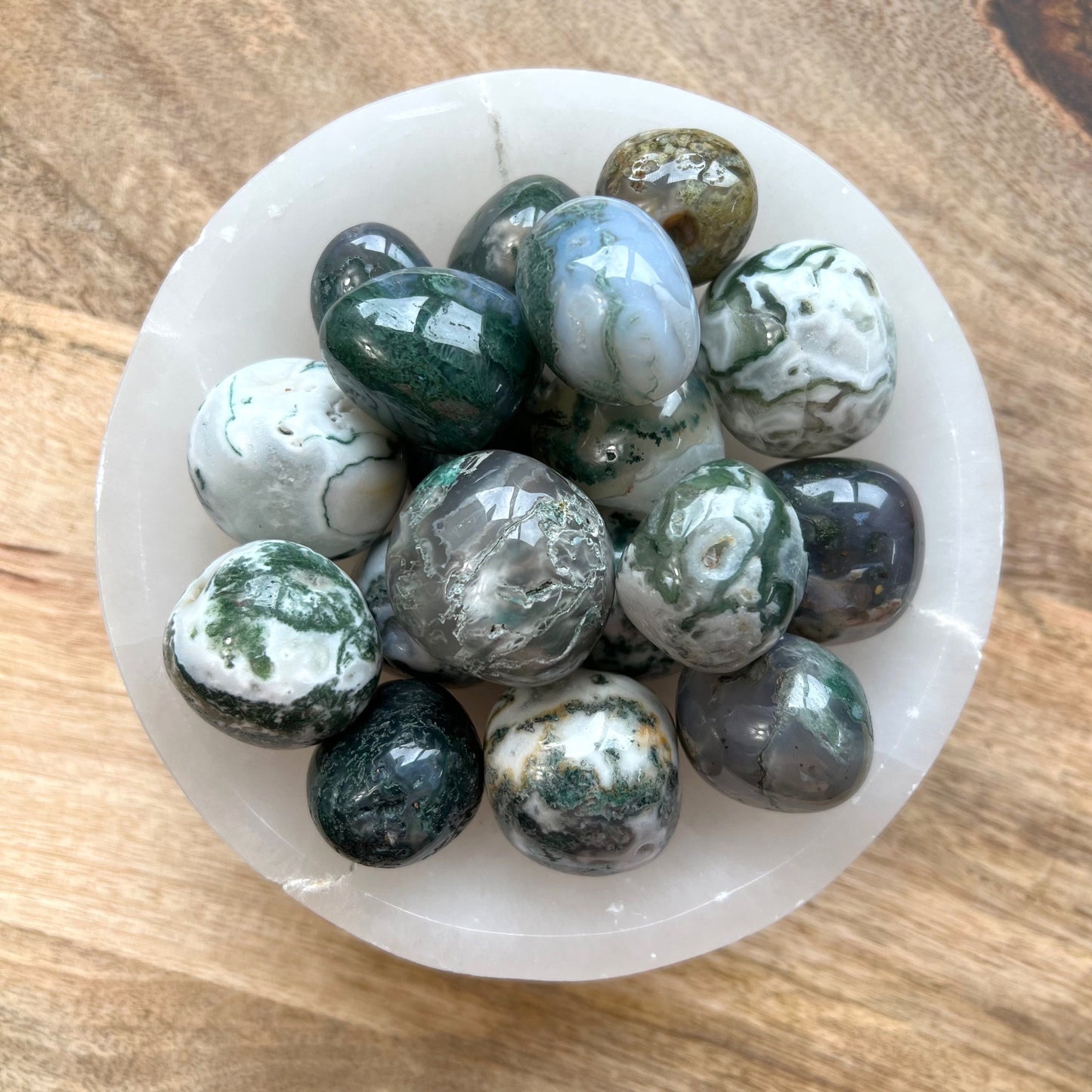 Large Moss Agate Tumble
