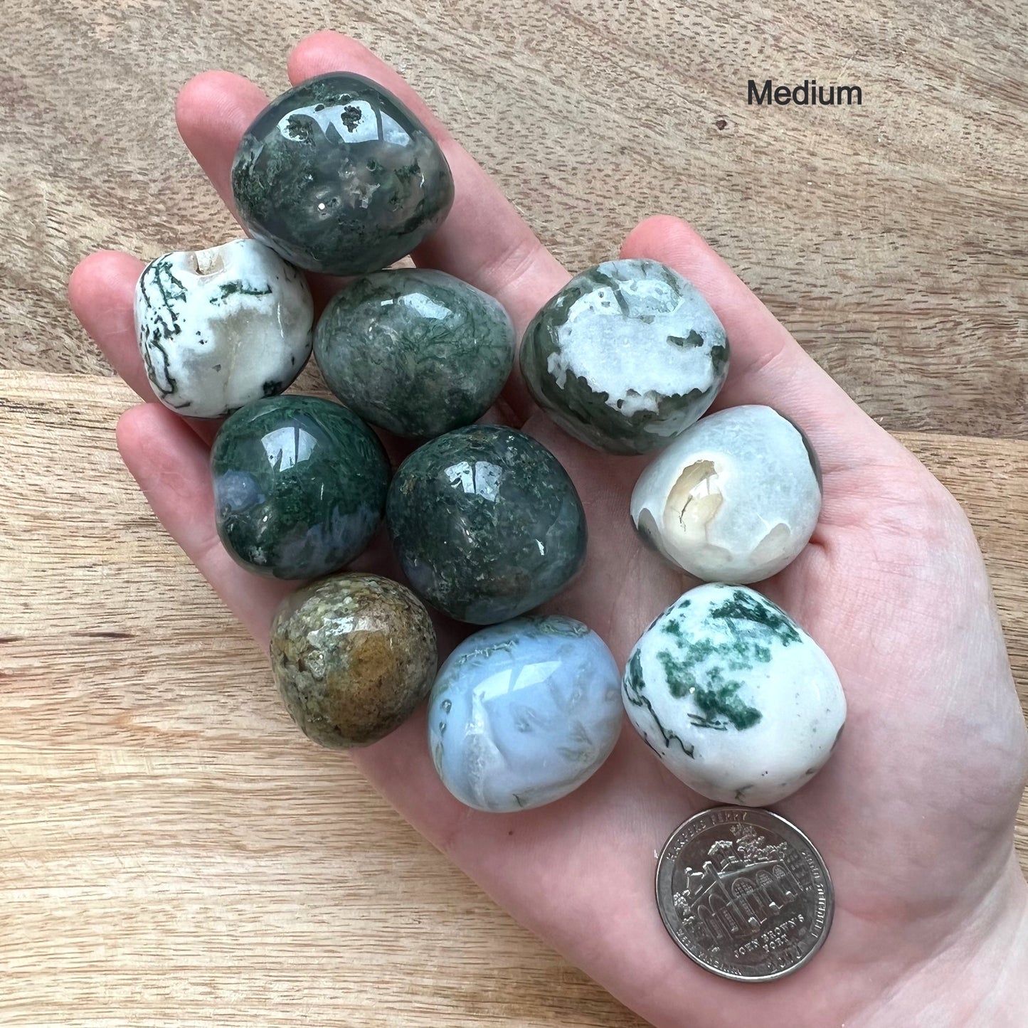Large Moss Agate Tumble