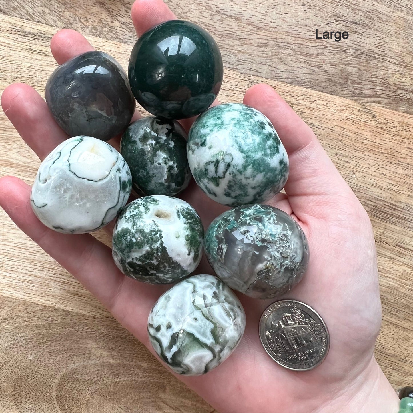 Large Moss Agate Tumble