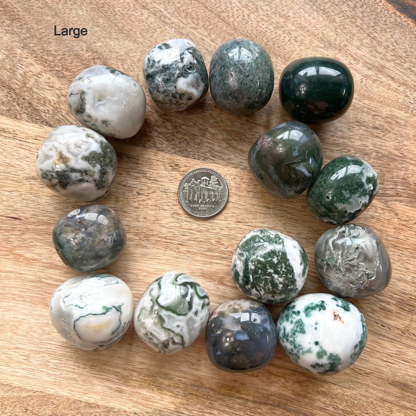 Large Moss Agate Tumble
