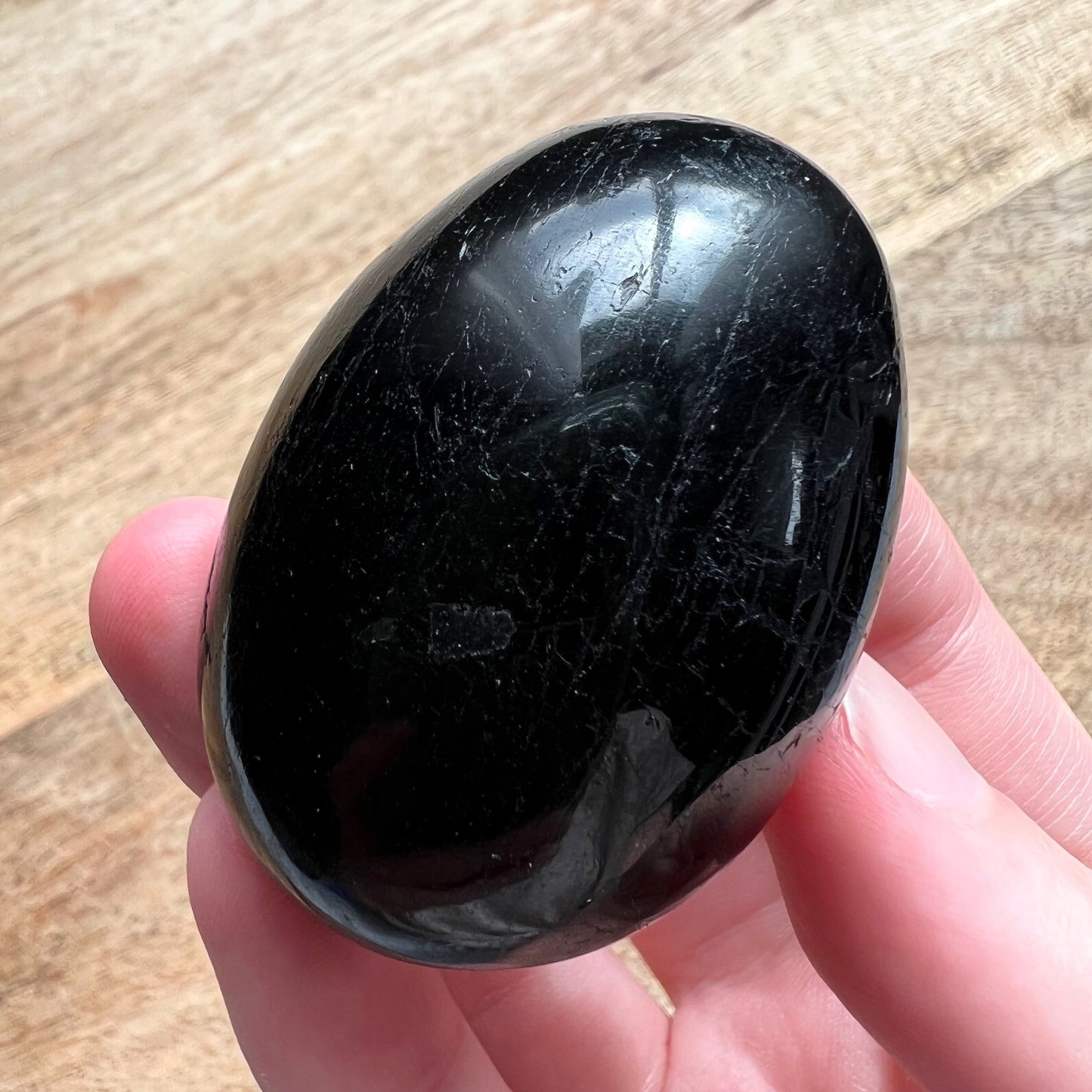 Black Tourmaline Palm Stone