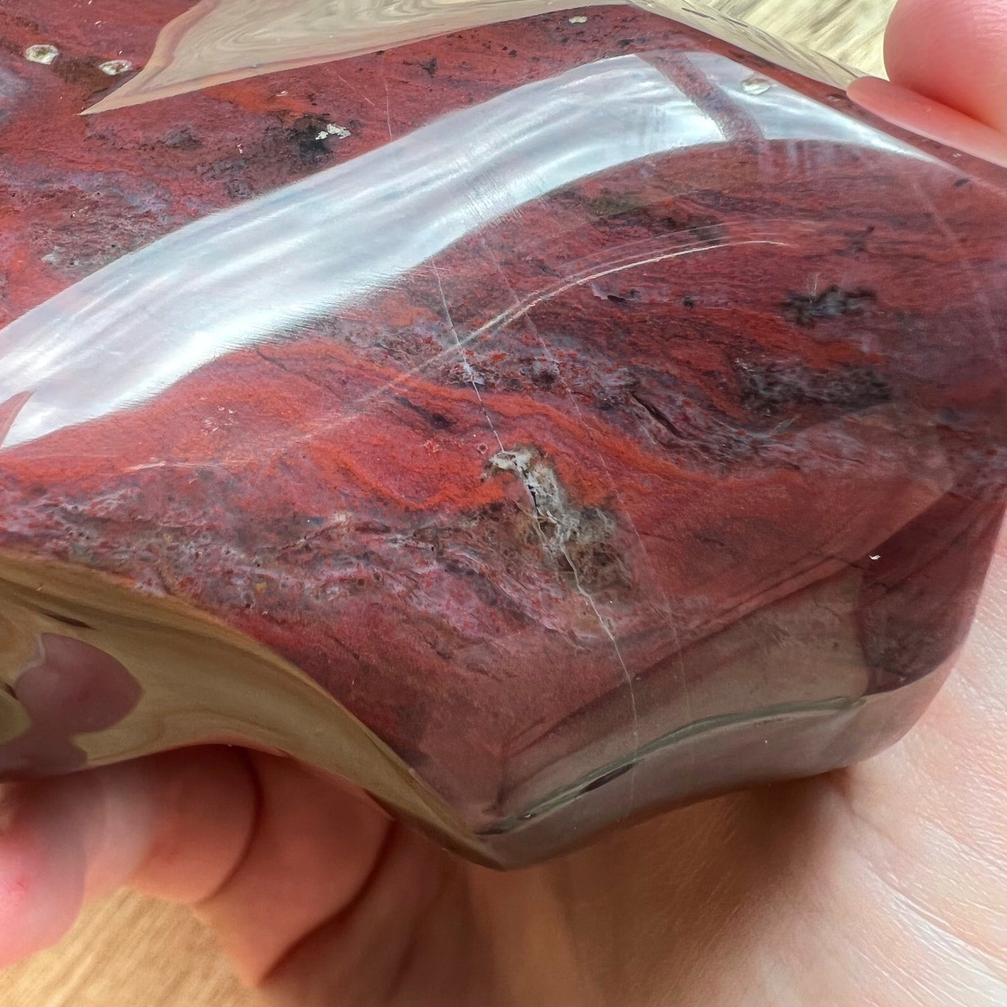 Ocean Jasper Flam  With Moss Agate
