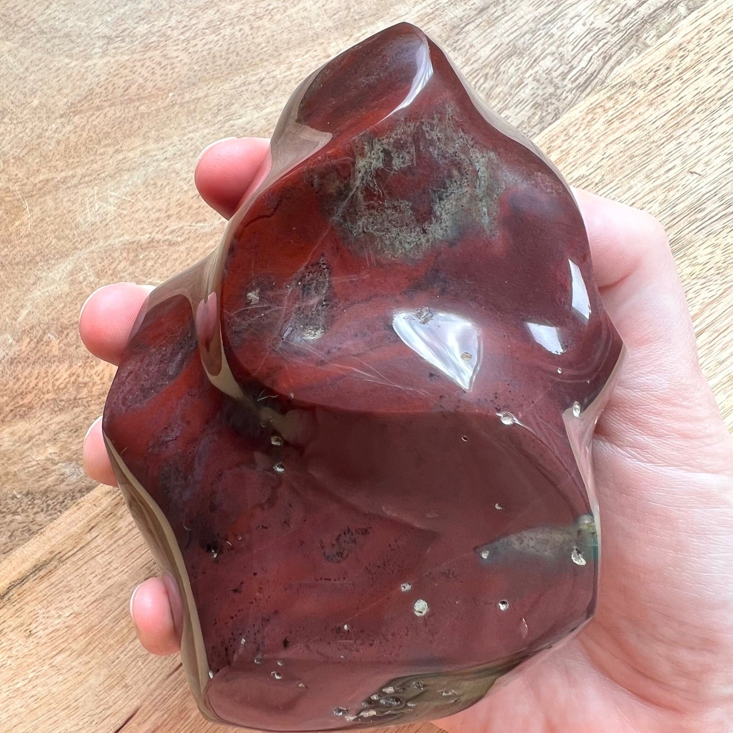Ocean Jasper Flam  With Moss Agate